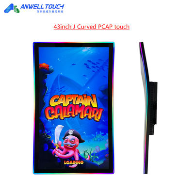 Anwell Touch New 43'' J الشاشة الملموسة المنحنية 1920 X 1080 Full HD الشاشة الملموسة للعب PCAP