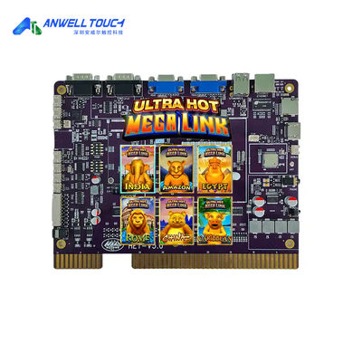 HET Skill Megalink لعبة ميغا لينك 6in1 Pcb لعبة اللوحة US PLUG