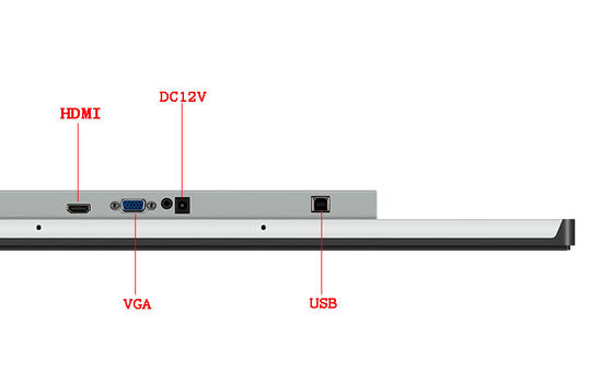 متضمن 21.5 بوصة رقيقة شاشة LCD شاشة Dvi VGA سعة PCAP لمسة الشاشة