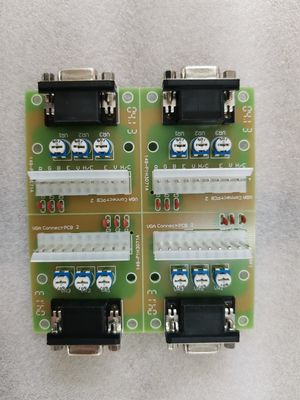 VGA RGB CGA Connector For POG POT O Gold Signal Converter أجزاء احتياطية للوحة PCB
