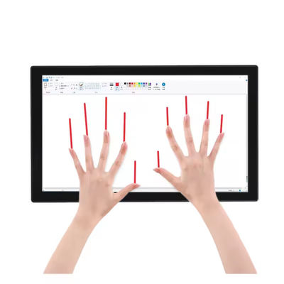 43" مقاوم للماء IP65 الأعمال الصناعية الشاشة اللمسية الكمبيوتر الحائط المثبت PCAP متعددة الشاشة اللمسية شاشات اللمس