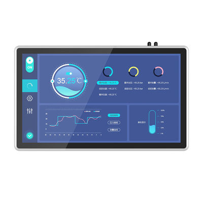 1920×1080 FHD All In One Pc Touch Screen 21.5" مقاوم للماء الأعمال الصناعية المستخدمة على الجدار