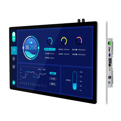 1920×1080 FHD All In One Pc Touch Screen 21.5" مقاوم للماء الأعمال الصناعية المستخدمة على الجدار