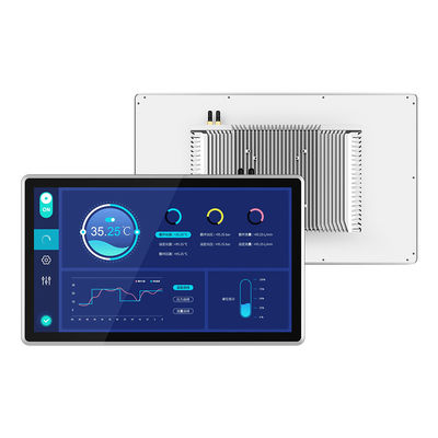 1920×1080 FHD All In One Pc Touch Screen 21.5" مقاوم للماء الأعمال الصناعية المستخدمة على الجدار